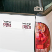 Doberman DIVA Bumpersticker (Op Truck)