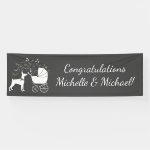 Doberman Dog Baby shower Puppy Dobie Pinscher Spandoek