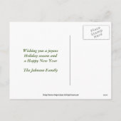 Doberman Dog Briefkaart kerstfeestdag (Achterkant)