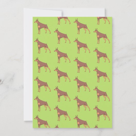 Doberman Dog invitation photo anniversaire (Dos)