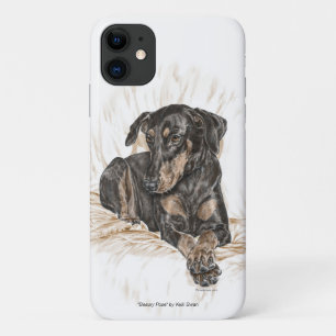 Doberman Dog Natural Ears iPhone 11 Hoesje