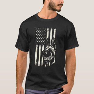 Doberman Dog Pinscher Amerikaanse vlaghonden van A T-shirt