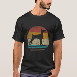 Doberman Dog Retro Silhouette Dog Dad Fath T-shirt