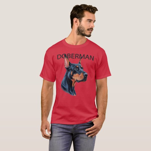 Doberman Dog T-shirt (Voorkant volledig)