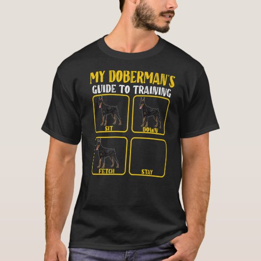 doberman dogs gids voor training voor dobermans mo t-shirt (Voorkant)