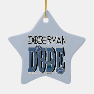 Doberman DUDE Keramisch Ornament