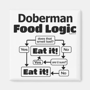 Doberman Food Logic Magneet