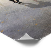 Doberman Fotokunst - Reflecties van een rustig har Poster (Hoek)