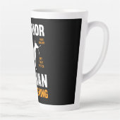 Doberman Gift | Superior German Engineering Latte Mok (Rechts)