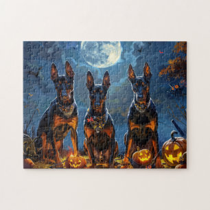 Doberman Halloween Spooky Legpuzzel