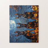Doberman Halloween Spooky Legpuzzel (Verticaal)