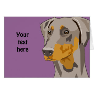 Doberman Head, Fawn, niet gekraakt