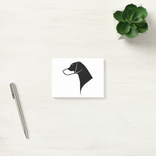 Doberman Head Natural Ears Post-it® Notes (Kantoor)