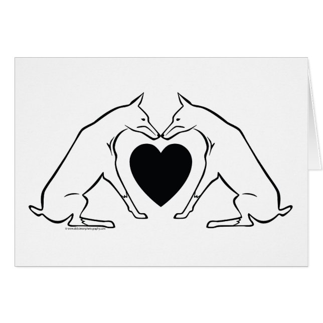 Doberman Heart (Voorkant Horizontaal)