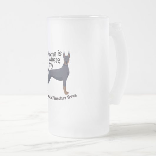 Doberman Home Matglas Bierpul (Voorkant rechts)