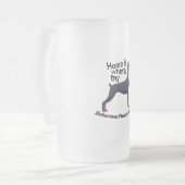 Doberman Home Matglas Bierpul (Voorkant links)