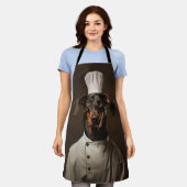 Doberman hondenkok schort (Gedragen)