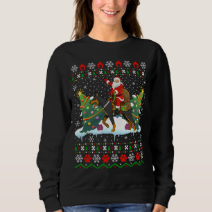 Doberman Hondenliefhebber Xmas Ugly Santa Trui