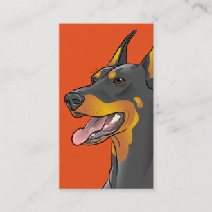 Doberman Hondenras  Visitekaartjes