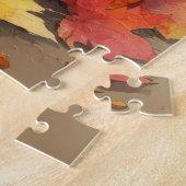 Doberman in Autumn verlaat Thanksgiving Legpuzzel (Zijkant)