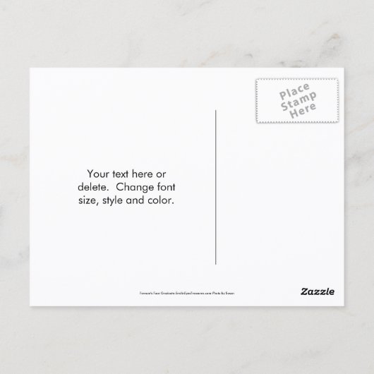 Doberman In Graduation Cap Funny Dog Personalized Briefkaart (Achterkant)