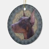 Doberman Keramisch Ornament (Links)