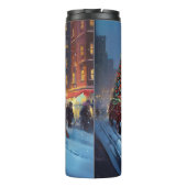 Doberman Kerst Feestelijk Seizoen Thermosbeker (Achterkant)