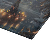 Doberman Kerstfeest reis Snijplank (Hoek)