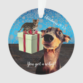 Doberman Kerstmis Ornament