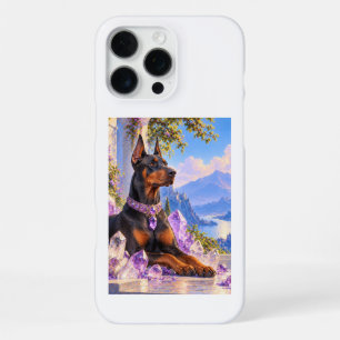 DOBERMAN koninklijke dobermanns amethyst kristal iPhone 16 Pro Max Hoesje