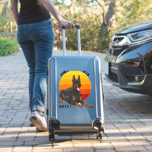 Doberman liegt nooit over hun liefde sticker