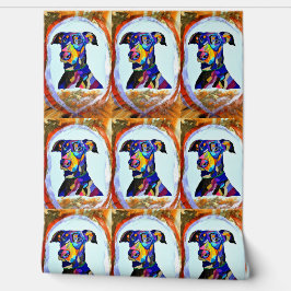 Doberman Love Behang