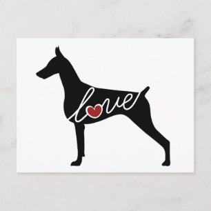 Doberman Love Briefkaart