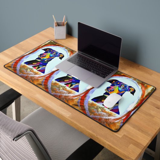 Doberman love desk mat (Kantoor 2)