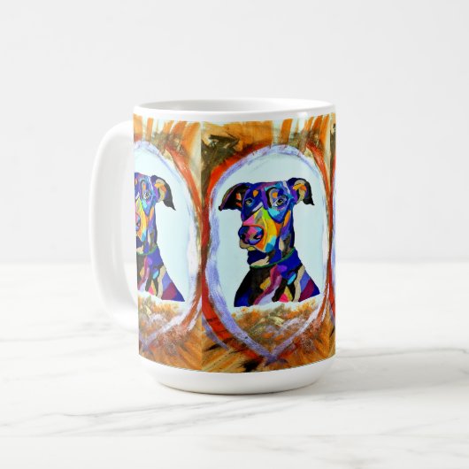 Doberman Love Mug (Devant gauche)