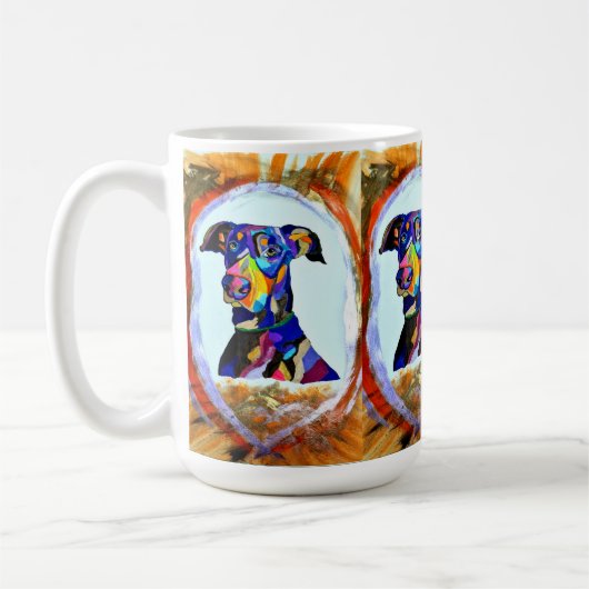 Doberman Love Mug (Gauche)