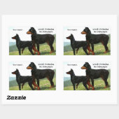  Doberman Lunch Protector Stickers (Vel)