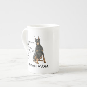 Doberman Ma Bone China Mok