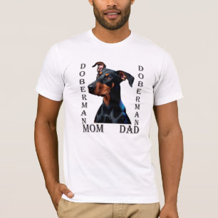 Doberman Mam Pap T-shirt