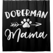 Doberman Mama | Cute Doberman Lovers Gift Douchegordijn (Voorkant)
