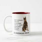 Doberman Maman Mug (Gauche)