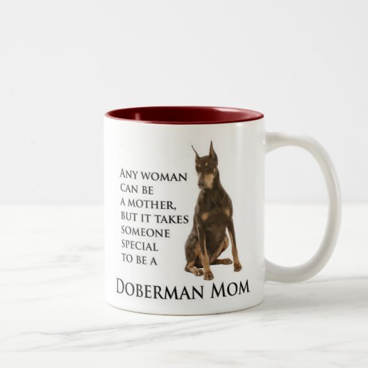 Doberman Maman Mug (Droit)