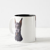 Doberman Mug Coffee Coupe Doberman Pinscher (Devant gauche)