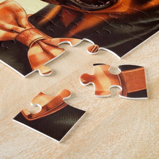 Doberman naadloze illustratie Legpuzzel (Zijkant)