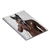 Doberman op telefoon notitieboek (Rechterzijde)