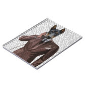 Doberman op telefoon notitieboek (Linkerzijde)