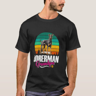 DOBERMAN OPA Hond Opa Dobermanns Opa's D T-shirt