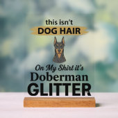 Doberman Pailleté Conception Vintage Amoureux de C (Neutre)