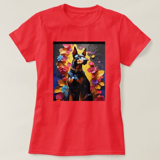 Doberman Pap Mam T-shirt (Design voorkant)