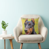 Doberman Pet Dog Jeter Oreiller Décor Maison (Chaise)